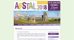 Desktop Screenshot of colloque-afstal.com